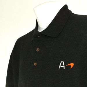ARROW McLAREN Indycar Racing Team Shirt Black Polo NEW Size XL